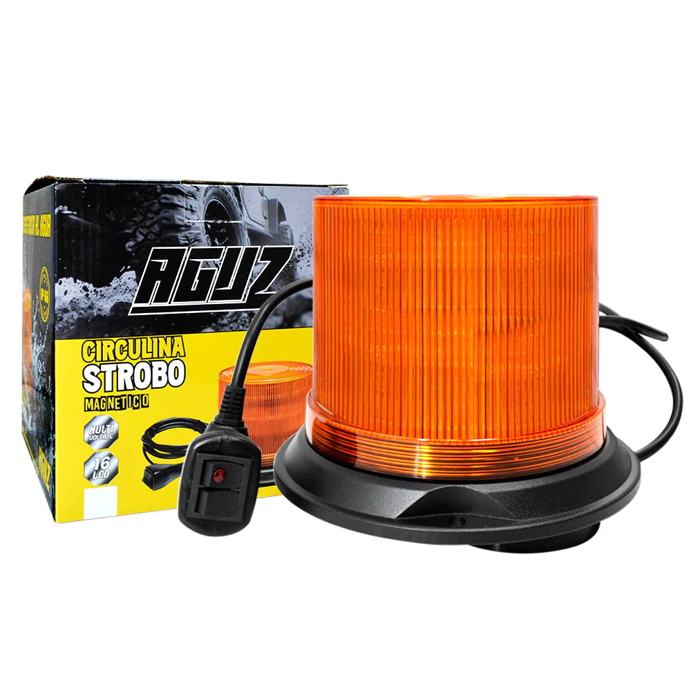 Circulina strobo ámbar 2-48V 8 Flash 125 mm IP66 AGUZ - Image 3